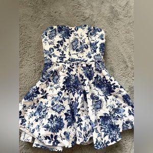Blue flower dress/romper